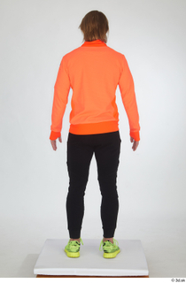  Erling black tracksuit dressed orange long sleeve t shirt sports standing whole body yellow sneakers 0021.jpg